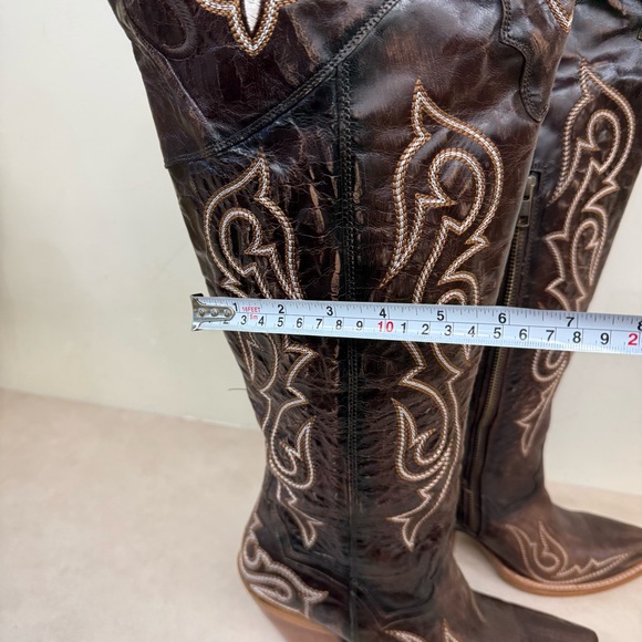Dan Post Kommotion Leather Over-the-Knee Western Boots Size 9 (NWT) - Picture 5 of 8